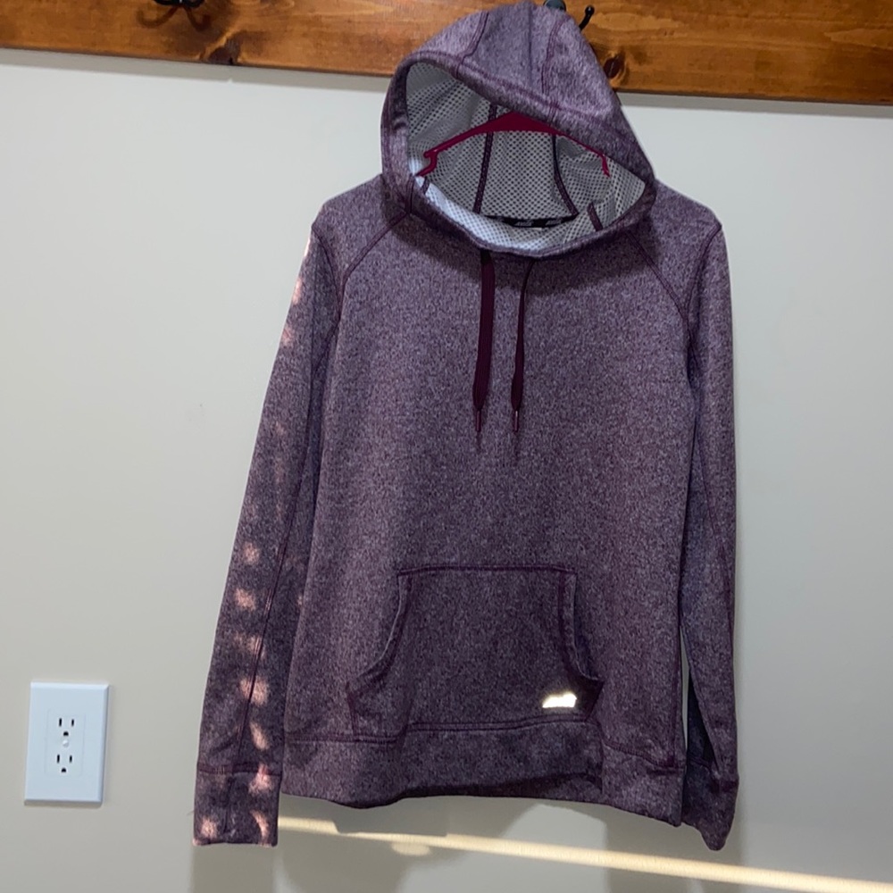 Cozy plum purple cow neck hoodie